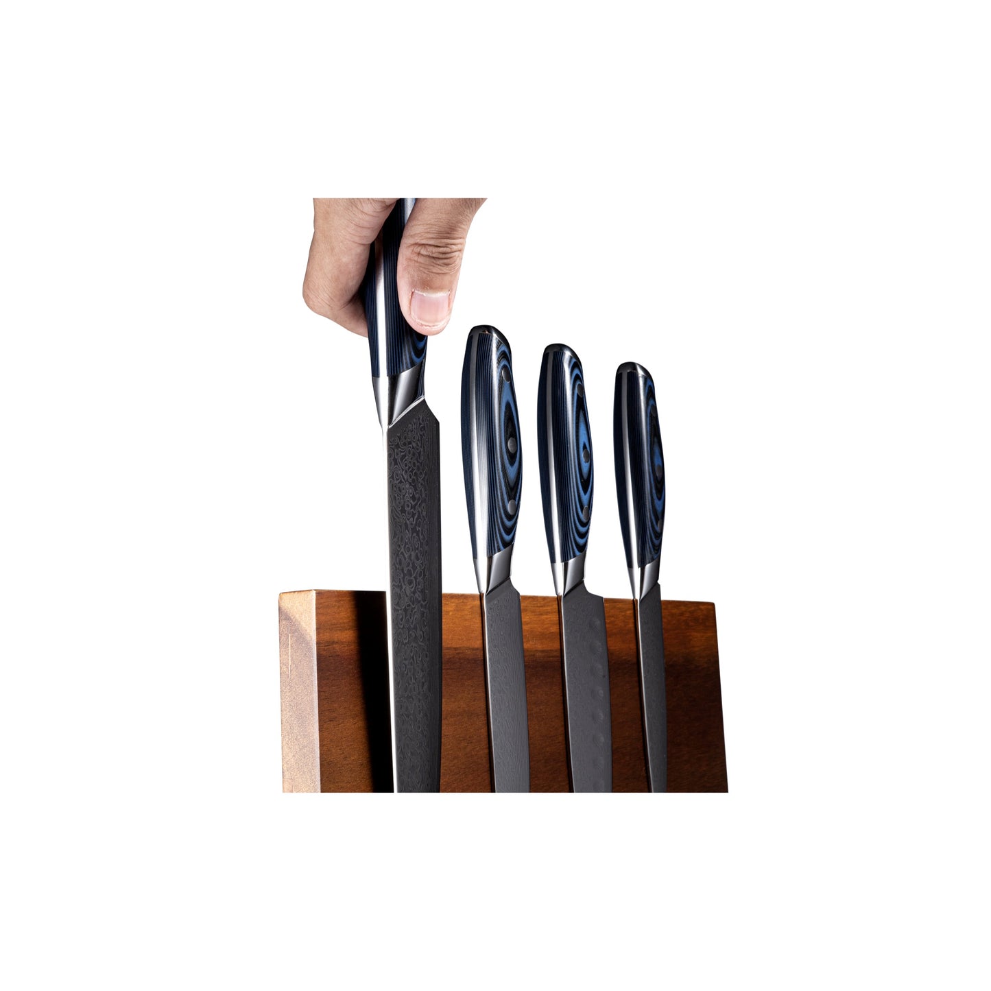 Bergenhof: Carbonized Ashtree Wood Knife Block