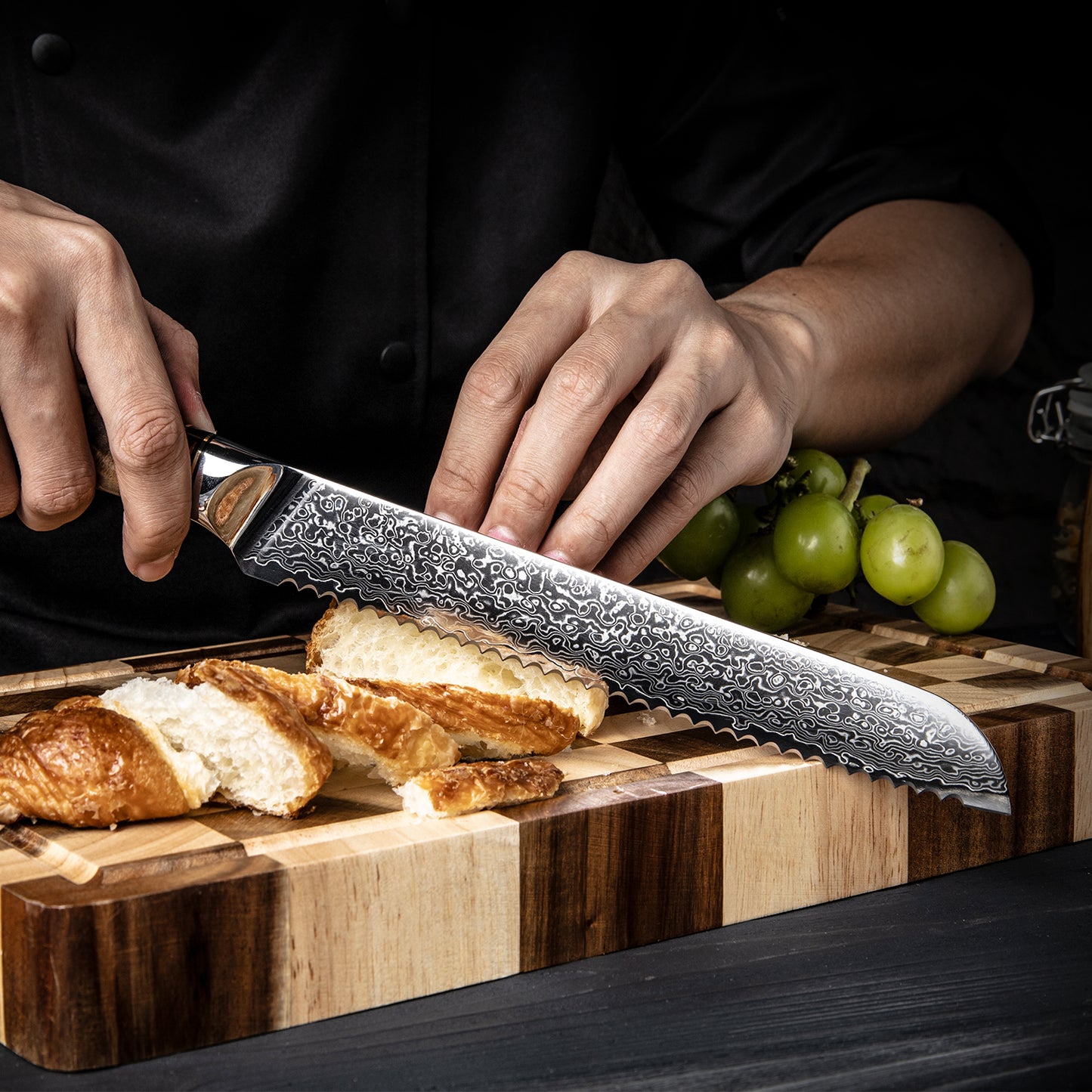 Fjord 6-Piece Japanese Damascus Kitchen Knife Set