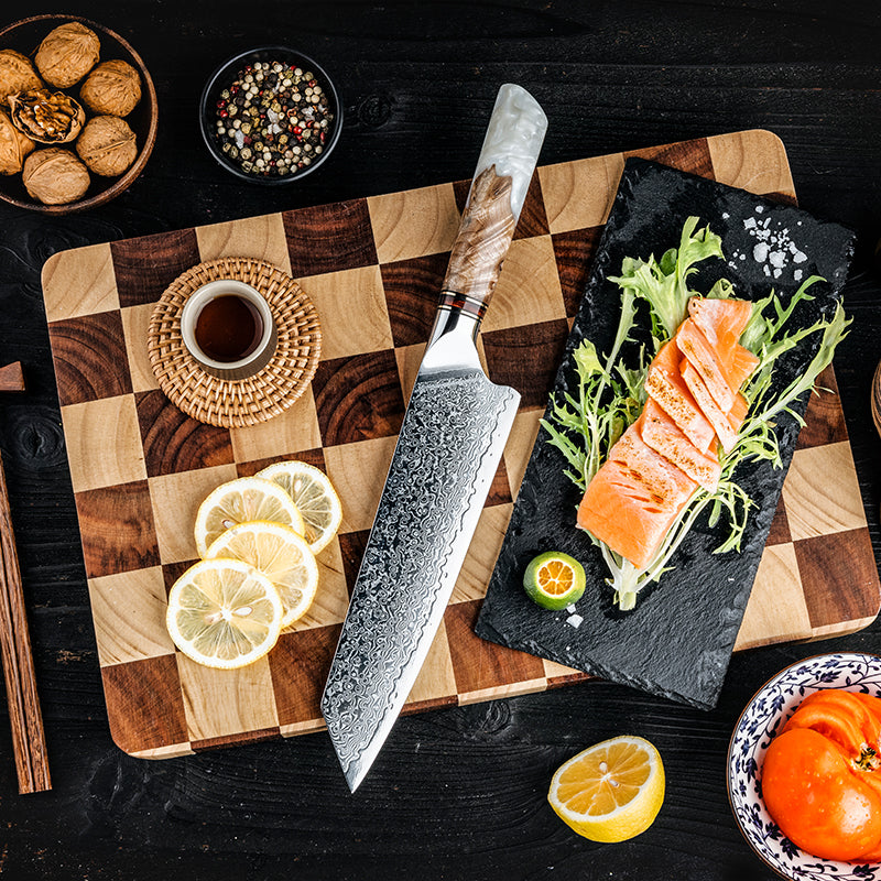 Fjord 6-Piece Japanese Damascus Kitchen Knife Set