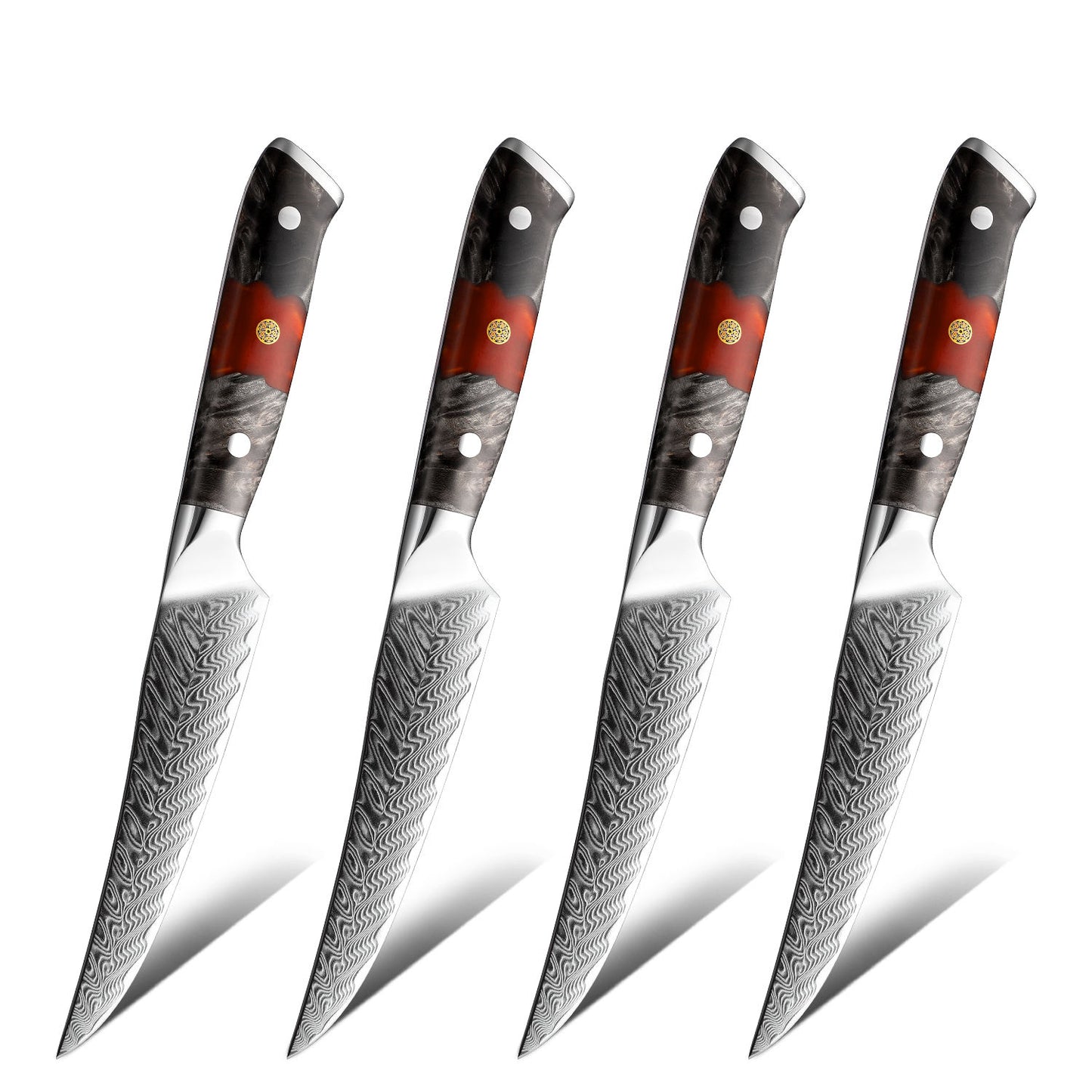 Ignis 4-Piece AUS10 Damascus Steak Set