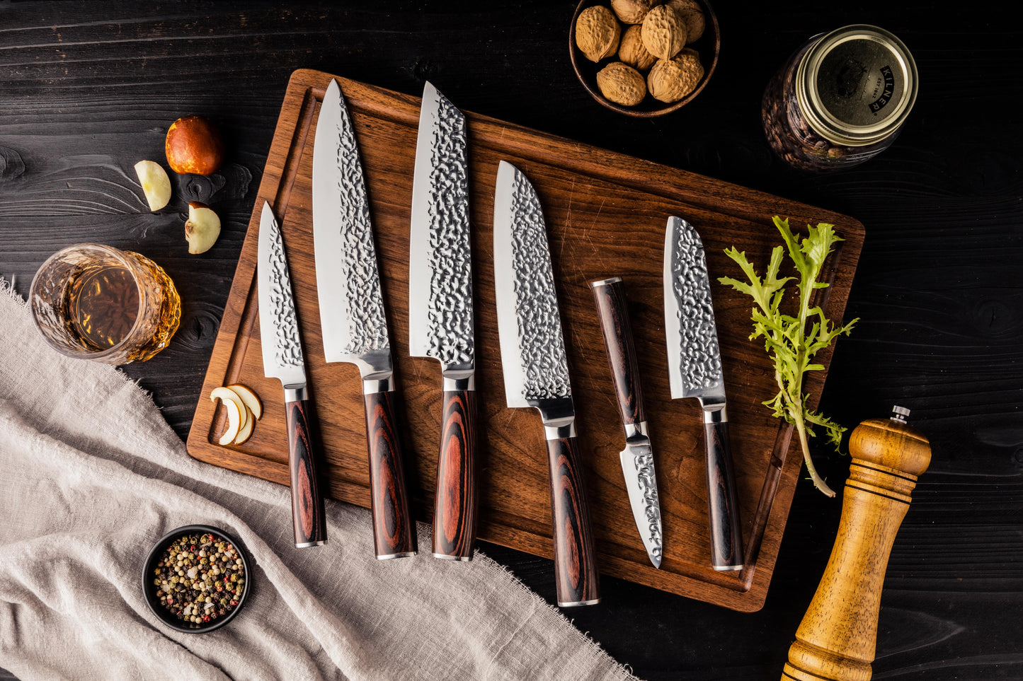 Bergenhof: Erde 6-Piece Ebony Knife Set