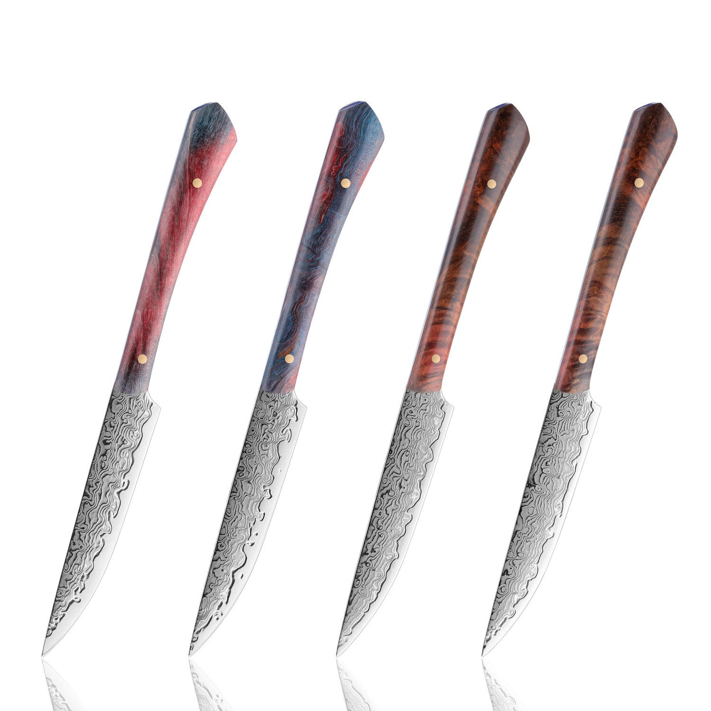 Aurelia 4-Piece AUS10 Damascus Steak Knife Set
