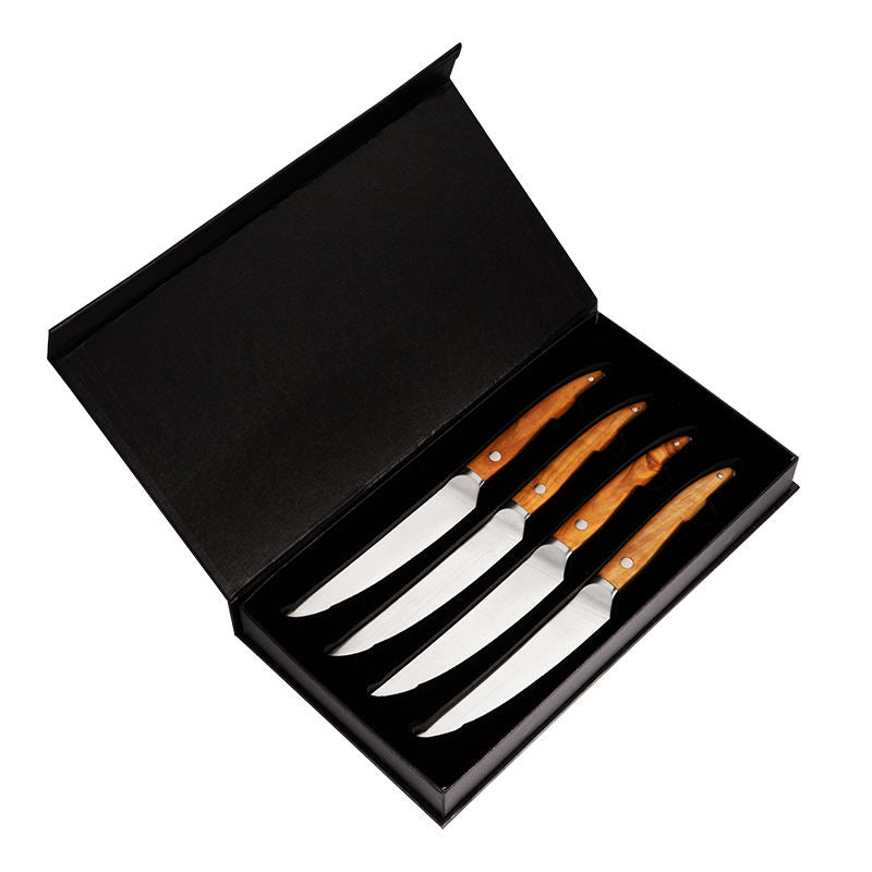 Linden 4-Piece German Steel Steak Set