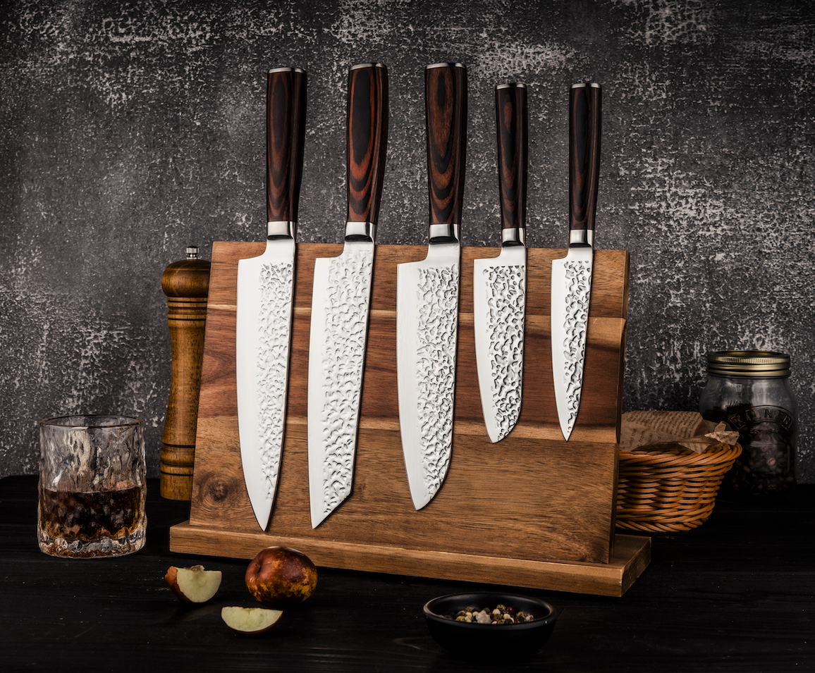 Bergenhof: Carbonized Ashtree Wood Knife Block