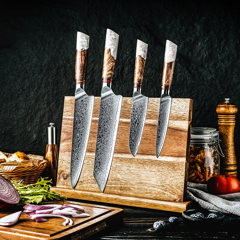 Bergenhof: Fjord 4-Piece Damascus Kitchen Knife Set